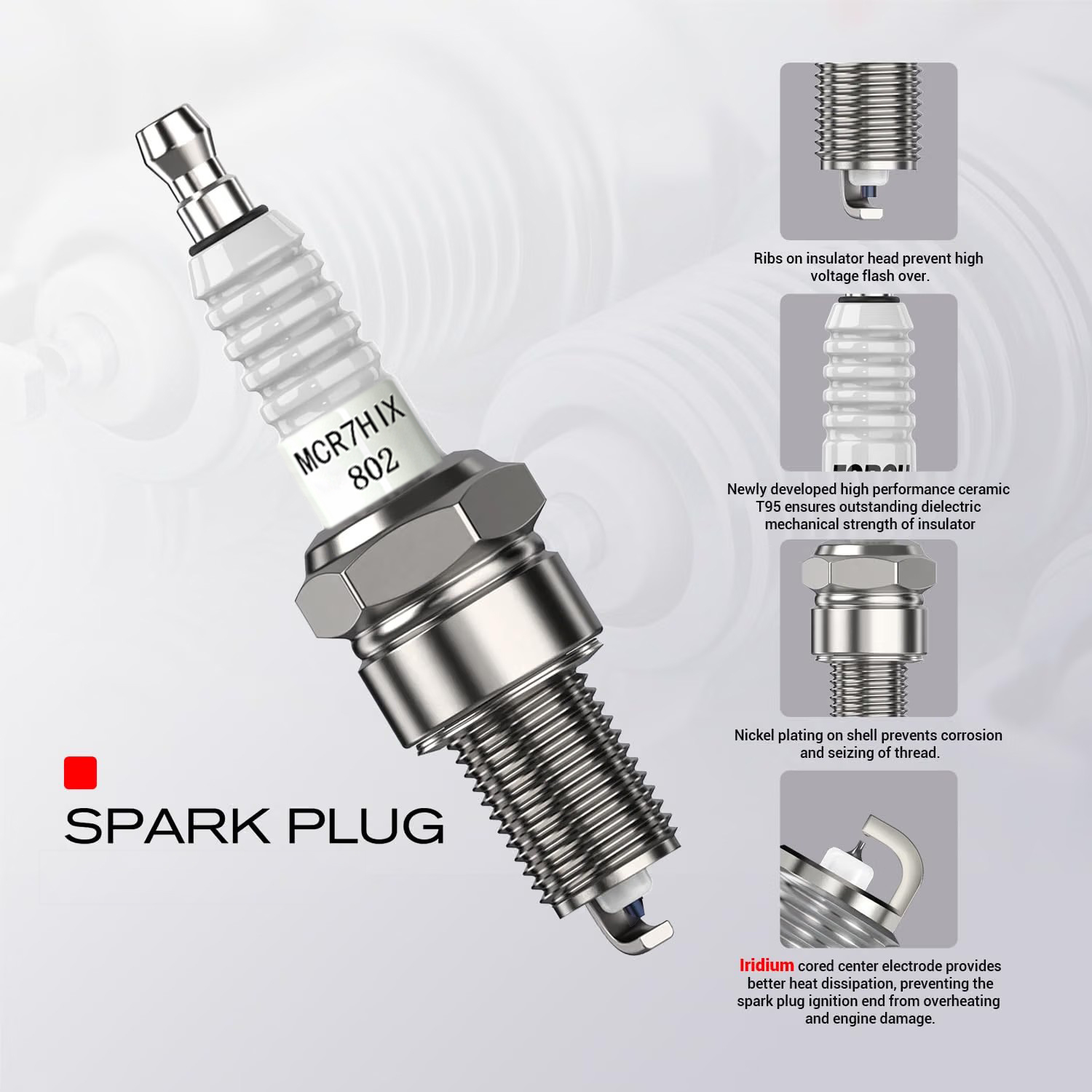 1-4 pz. Candela originale di a - Motorcycle Spark Plug recensione e prezzo