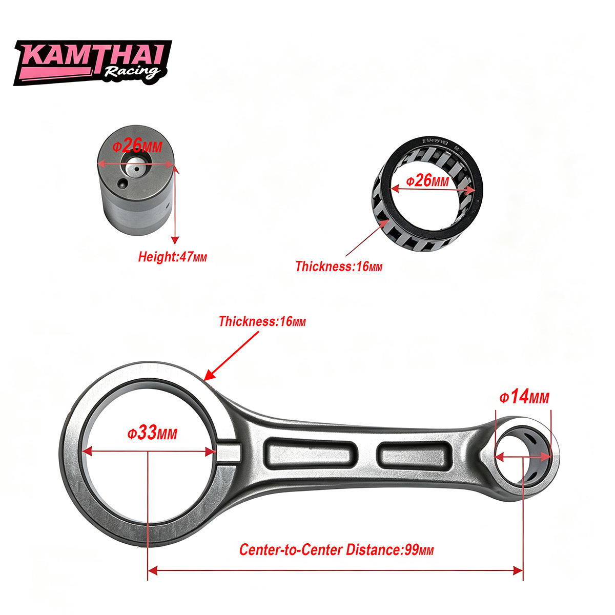 Kit biella lavorato CNC KAMTHA - Motorcycle Crankshaft recensione e prezzo